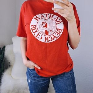 VTG Santan Beach Club Graphic TShirt